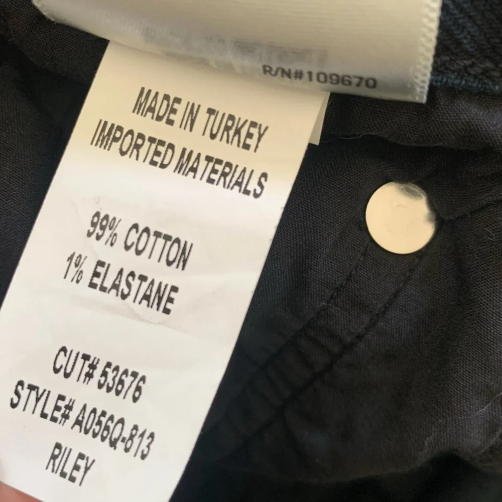 AGOLDE Riley Jeans Busted Knees Dark Blue - Picture 8 of 8